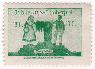 Jubiläums - Oktoberfest 1810 - 1910 Mittelfranken