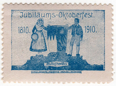 Jubiläums - Oktoberfest 1810 - 1910 Mittelfranken