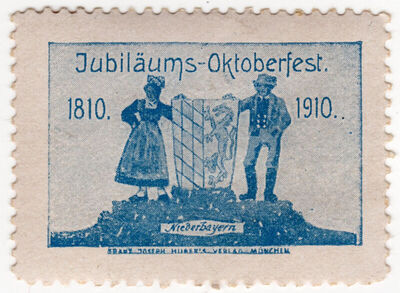 Jubiläums - Oktoberfest 1810 - 1910 Niederbayern