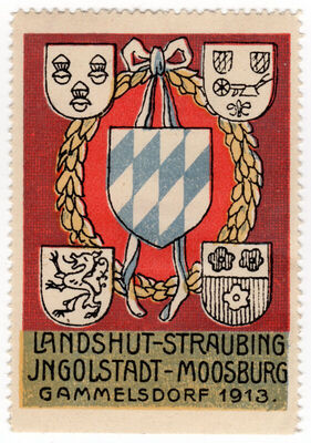 Landshut-Straubing Ingolstadt-Moosburg Gammelsdorf 1913.