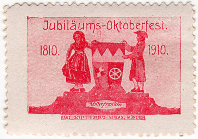 Jubiläums - Oktoberfest 1810 - 1910 Unterfranken