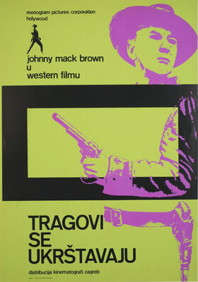 Johnny Mack Brown u western filmu Tragovi se ukrštavaju