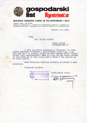 Gospodarski list Agrotehničar