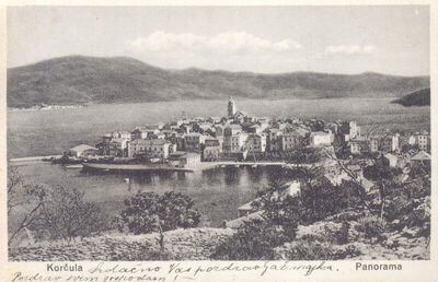 Korčula. Panorama