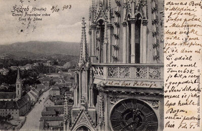Zagreb - Katedrala; Detalj zvonika