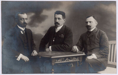 Arpad Pečić s prijateljima