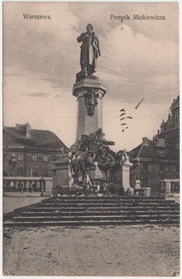 Warszawa - Spomenik Mickiewiczu