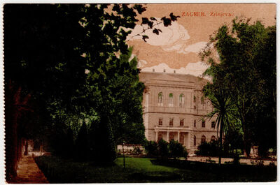 Zagreb - Zrinjevac s palačom HAZU