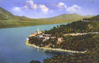 Korčula. Šetalište sv. Nikole