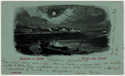 Sisak - Veduta s rijekom