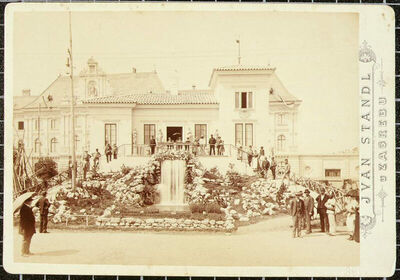 Izložbeni paviljon na jubilarnoj gospodarskoj izložbi 1891.