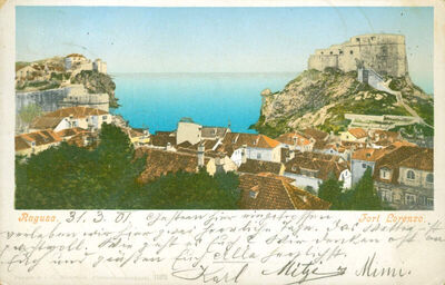 Dubrovnik - Panorama s Lovrijencom
