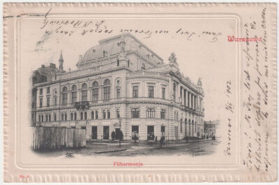 Warszawa - Zgrada filharmonije