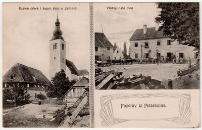 Pisarovina - Župna crkva i vlastelinski dvor