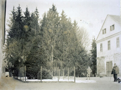 U dvorištu novomarofskog dvorca