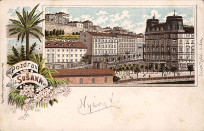 Sušak (Rijeka) - Pogled prema Hotel Continentalu