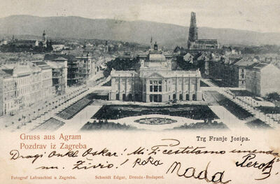 Zagreb - Trg Franje Josipa i Umjetnički paviljon