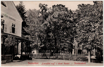 Samobor - "Lovački rog" i dvorac Sauer (danas hotel Lavica)