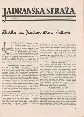 Borba za Jadran kroz vjekove