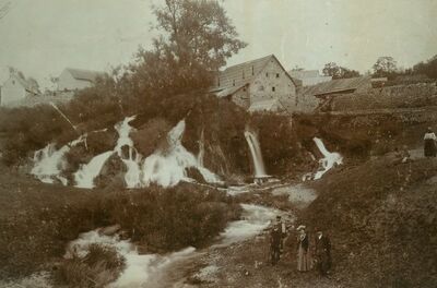 Švica, veduta, vodopad Gacke u jezero Švica