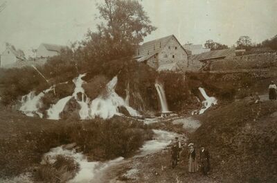 Švica, veduta, vodopad Gacke u jezero Švica