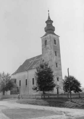 Mala Gorica (Petrinja) - Župna crkva Sv. Jurja, pogled s pri