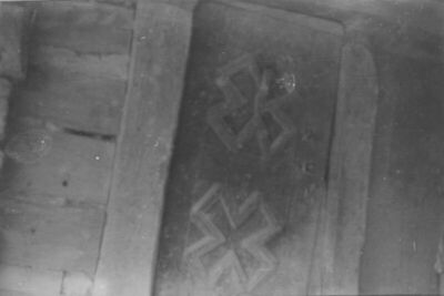 Letovanić (Lekenik) - Detalj vrata svinjca najstarije brvnar