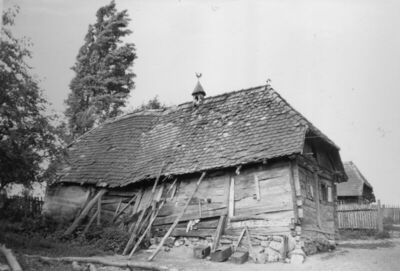 Jabukovac (Petrinja) - Stara drvena prizemnica, kbr. 8, u ti