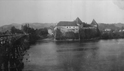 Hrvatska Kostajnica - Stari grad Arlandovića-Zrinskih s most