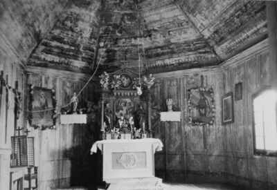 Letovanić (Lekenik) - Kapela Sv. Fabijana, unutrašnjost - po