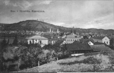 Hrvatska Kostajnica - Veduta mjesta iz Bosanske Kostajnice