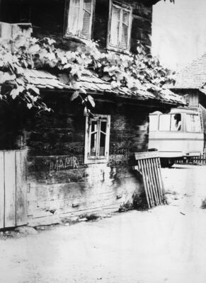 Greda Sunjska (Sunja) - Dvorišno pročelje kuće kbr. 107, vla