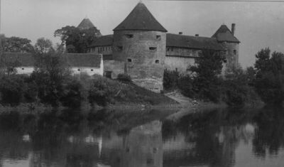 Sisak - Stari grad - Grad sa sjeverozapadne strane s Kupom u
