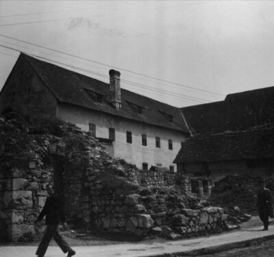Hrvatska Kostajnica - Ulica Davorina Trstenjaka, u prvom pla