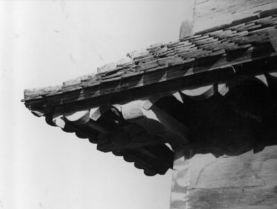 Krapje (Jasenovac) - Kuća kbr. 16, detalj strehe