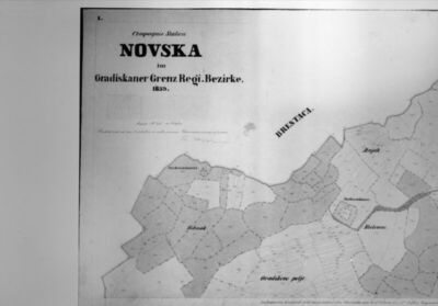 Novska - Izvod iz karte, repro