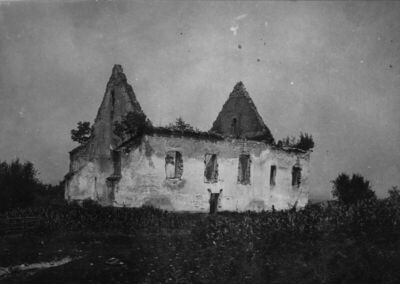 Hrastovica (Petrinja) - Kapela Sv. Duha, ruševina, total, iz