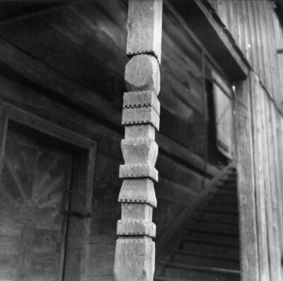 Žreme (Sunja) - Detalj stupa - nosača katnice kbr. 73, s kra