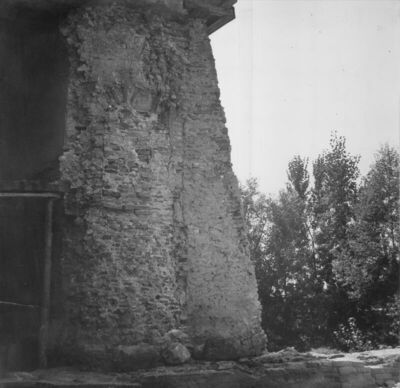 Sisak - Stari grad - Struktura zida prema Kupi nakon postupn