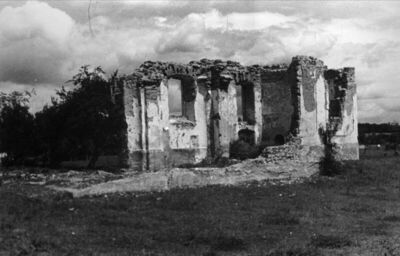 Topusko - Pravoslavna crkva iz 18. stoljeća, razorena tijeko