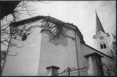 Sisak - Župna crkva Uznesenja sv. Križa - Krovište i apsida 