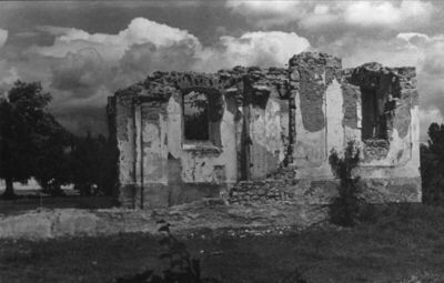 Topusko - Pravoslavna crkva iz 18. stoljeća, razorena tijeko