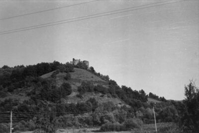 Gvozdansko (Dvor na Uni) - Situacija starog grada - pogled s