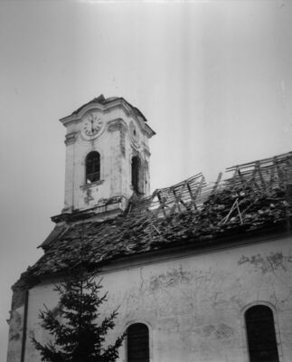 Sunja - Župna crkva Sv. Marije Magdalene - Zvonik i krovište
