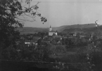 Hrastovica (Petrinja) - Panorama mjesta s crkvom
