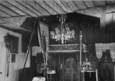 Buzeta (Glina) - Parohijska kapela Sv. Ilije, drvena, unutra