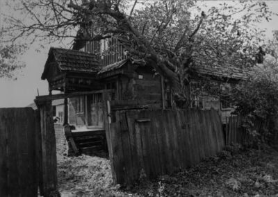 Potok (Popovača) - Stambena drvena prizemnica - pogled s uli