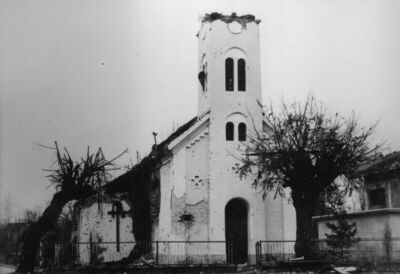 Mošćenica (Petrinja) - Crkva Sv. Jakova, razorena tijekom mn