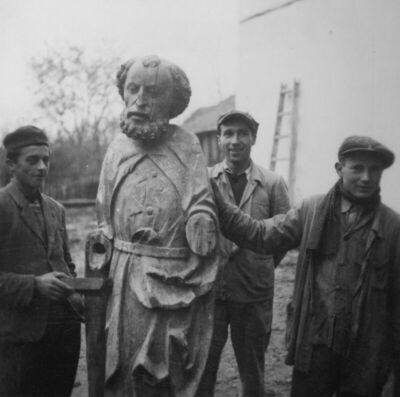 Sisak - Prijenos drvenog kasnogotičkog kipa iz zagrebačke ka