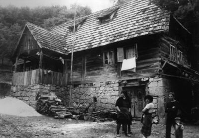 Gorička (Dvor na Uni) - Kuća Ivana Kelebuda, u prizemlju kam
